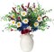 8-Pack 4th of July Artificial Flowers – Red, White & Blue Patriotic Daisy Picks for Independence Day, Memorial Day, Table, Home, Vase, and Party Décor